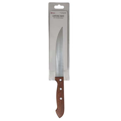 7" Carving Knife With Wooden Handle