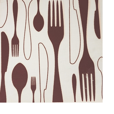 Spoon And Fork Design Placemat