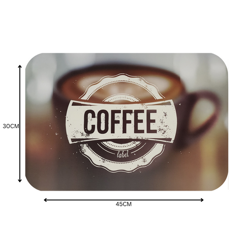 6Pc Plastic Coffee Writing Placemat