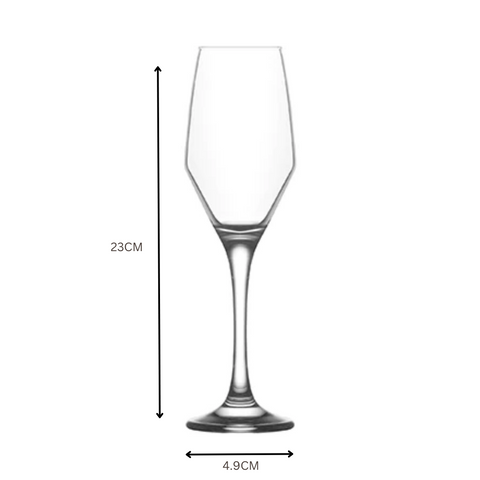 24 Piece 230ml champagne glass