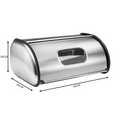 Stainless Steel Bread Bin With Window 
