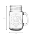 36 Piece 500ml glass mason jar