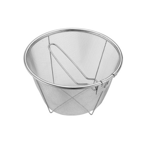 18cm Round fryer basket with foldable handle