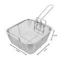 Stainless steel square fryer basket