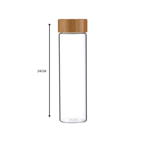 600Ml Borosilicate Glass Water Bottle