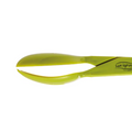 Green plastic salad tong 