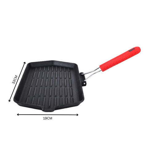 Rectangular grill plate