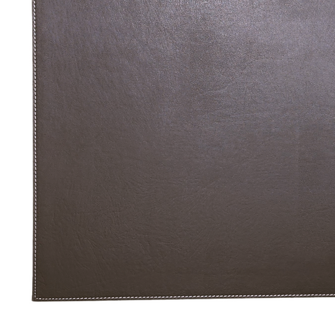 Brown leather deskpad
