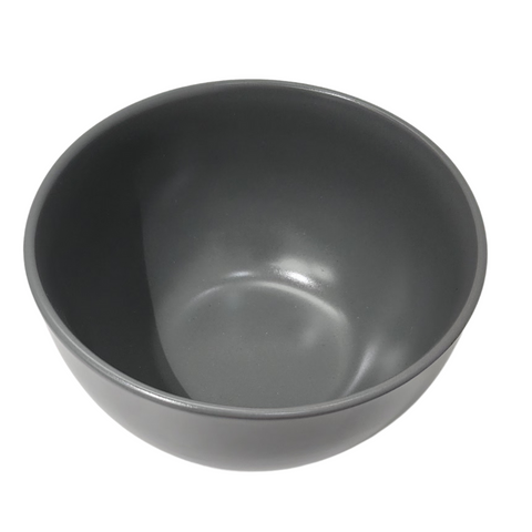 14.5cm Round Matt Grey Bowl