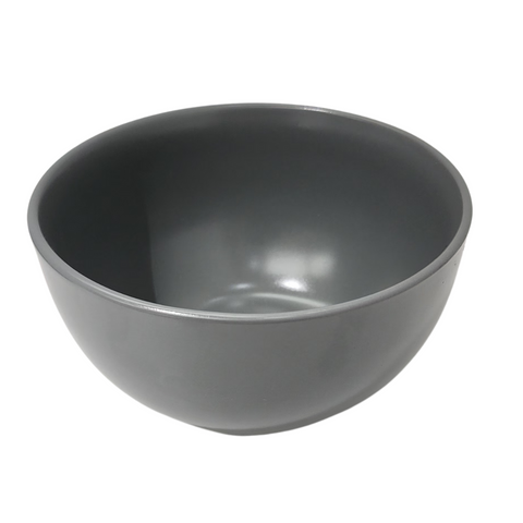 14.5cm Round Matt Grey Bowl