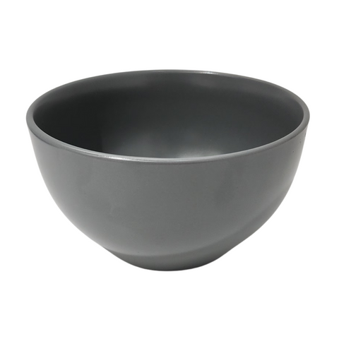 14.5cm Round Matt Grey Bowl