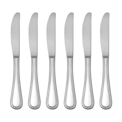 6 Piece Stainless Steel Table Knife Set 
