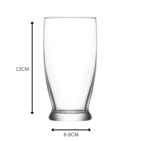 6 Piece 365ml hi-ball glass