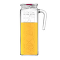 1.2 Liter glass jug with lid
