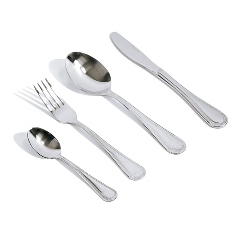 12 Piece Bead 18-10 Stainless Steel Tea Spoon