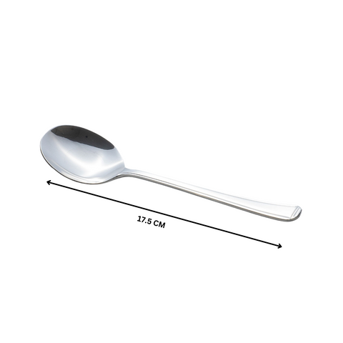 12 Piece Harley 18-0 Stainless Steel Soup Spoon