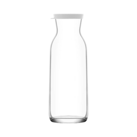 1.2 Liter glass bottle with white silicone lid