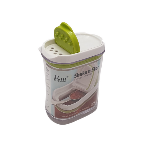 0.34 Liter green shake and store storage container