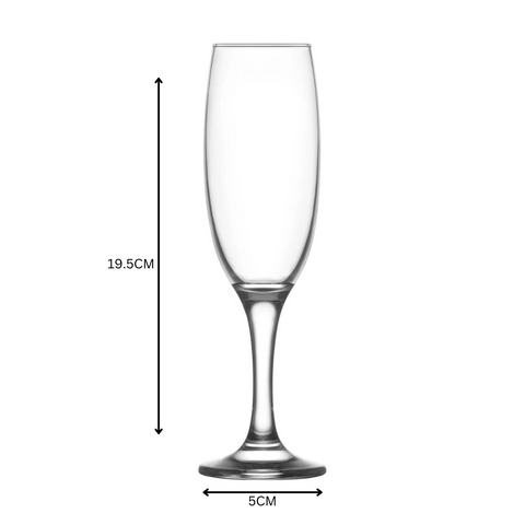 24 PIece 190ml champagne glass