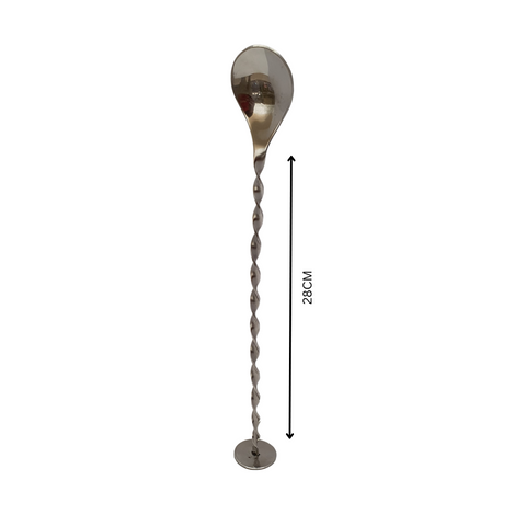 28.5cm Stainless steel bar spoon with masher