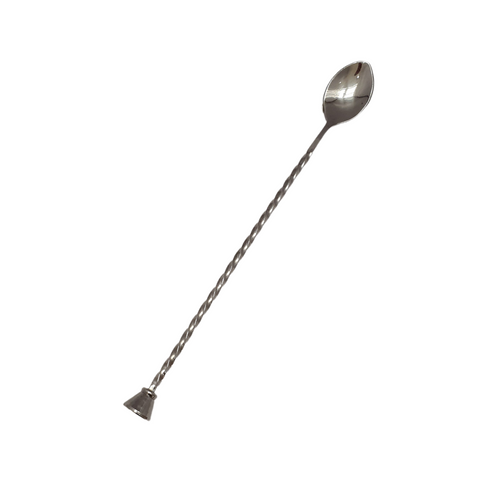 28 Cm Stainless Steel Bar Spoon With Big Knob 