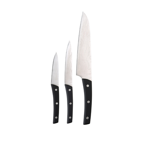 3 Piece stainless steel knife set 