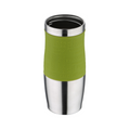 400Ml stainless steel green travel mug 