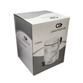 5 Litre White Marble Look Dust Bin