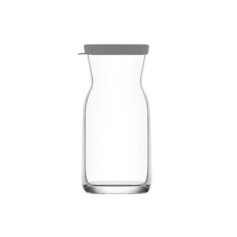 500ml Glass bottle with grey silicone lid