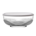 2600ml Glass bowl with white lid