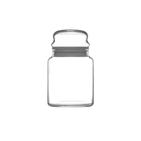 48 Piece 290ml grey glass jar