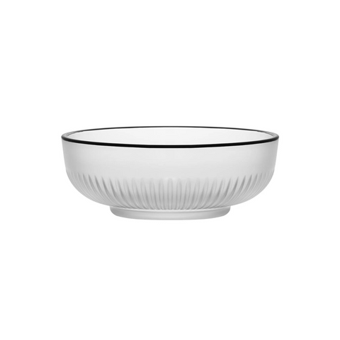 Frosted glass bowl