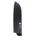 Black santoku knife