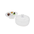 30cm Glass cake stand with dome