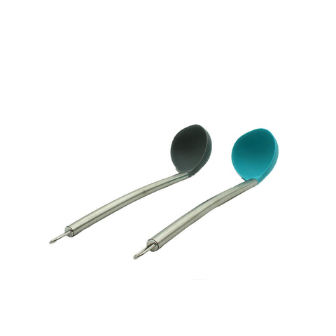 Silicone Soup Ladle With Stainless Steel Handle 