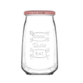 12 Piece 1050ml Glass jar