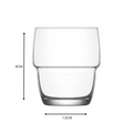 285ml Clear whiskey glass