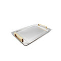 18-10 Stainless Steel Versace Tray With Gold Handle