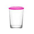 520ml Glass jar with pink lid 