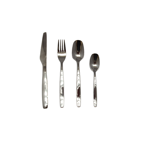 24Pc Rose Gold Stainless Steel Cutlery Set 