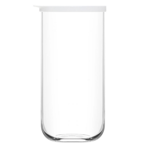 1.4 Litre glass jar with white lid