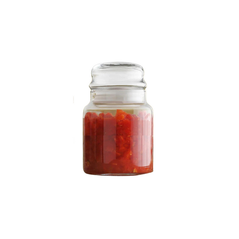 48 Piece 290ml white glass jar