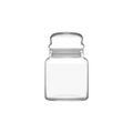 48 Piece 290ml white glass jar