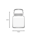 48 Piece 290ml white glass jar