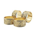 4 Piece Gold Versace Napkin Ring