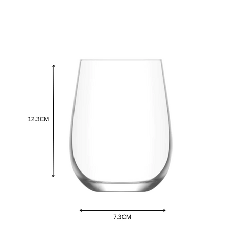 6 Piece 590ml whiskey glass