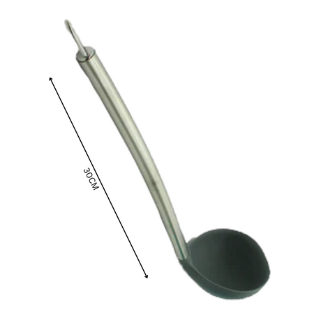 Silicone Soup Ladle With Stainless Steel Handle 