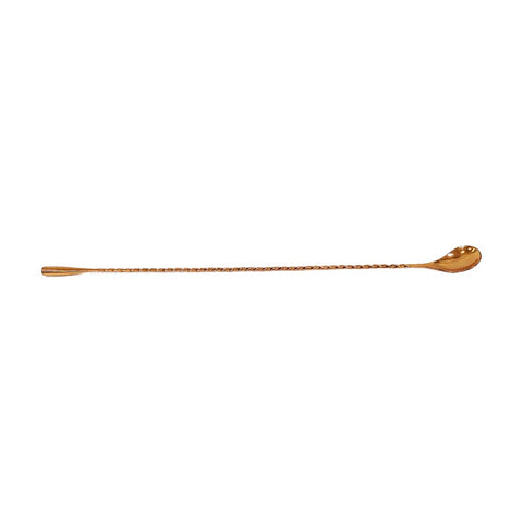30Cm Stainless Steel Copper Platted Bar Spoon Full Twisted