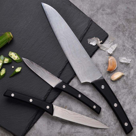 3 Piece stainless steel knife set 