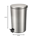 20 Litre Stainless Steel Dust Bin 